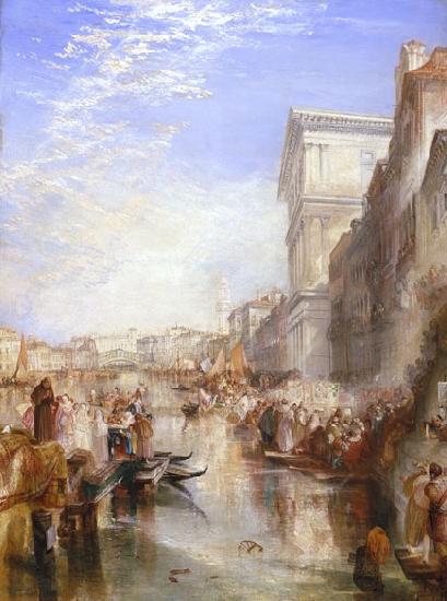 Joseph Mallord William Turner The Grand Canal - Scene - A Street In Venice oil painting picture